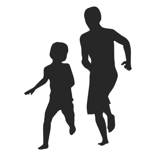 Download Father son playing silhouette - Transparent PNG & SVG ...