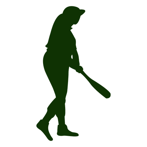 Female baseball batter
