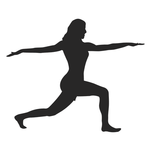 Mujer haciendo yoga 1 Diseño PNG