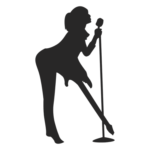 Singer Singing Silhouette Transparent Png Svg Vector File