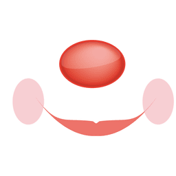Cara de mujer joker Diseño PNG