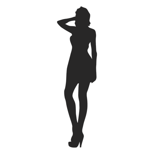 Female posing fashion - Transparent PNG & SVG vector file