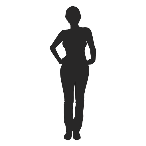 Female standing pose - Transparent PNG & SVG vector file