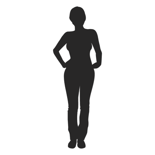 Weibliche stehende Pose PNG-Design
