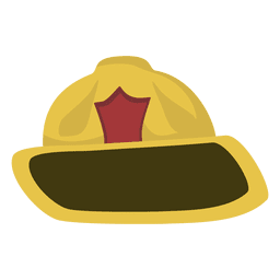 Feuerwehrmann Hut Cartoon PNG-Design
