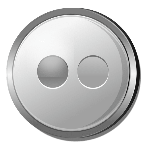Flickr silver icon PNG Design