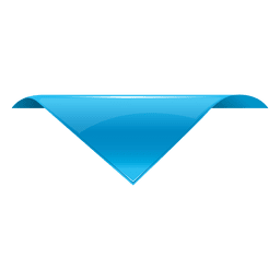 Etiqueta triangular volteada Diseño PNG
