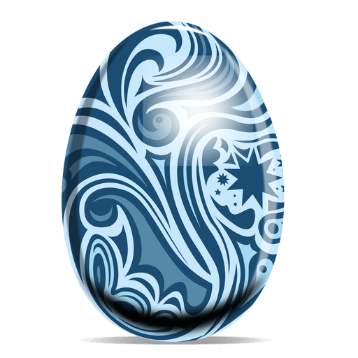 Floral pattern easter egg PNG Design