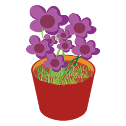 Flower tub PNG Design