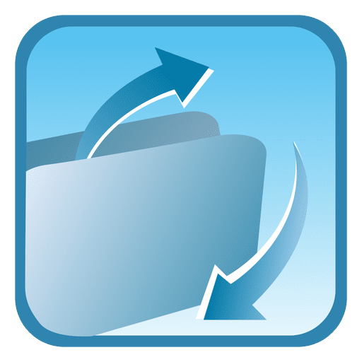Folder square button PNG Design