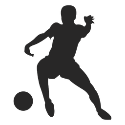 Fußballspieler dribbeln PNG-Design