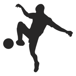 Footballer Dribbling Ball Png & Svg Design For T-shirts