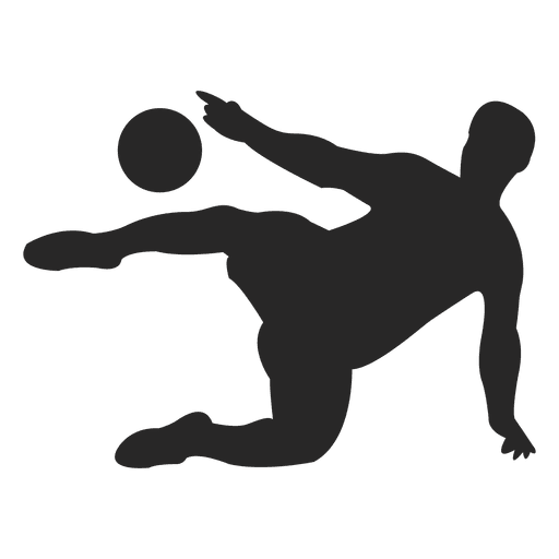 Football Player Hitting Ball PNG & SVG Design For T-Shirts