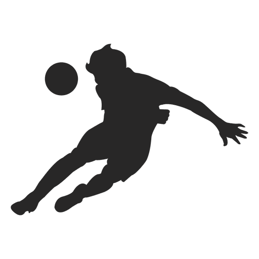 Footballer hitting ball 3 PNG Design