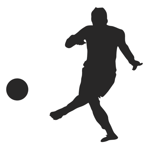Footballer kicking