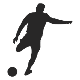 Jogador chutando bola Desenho PNG