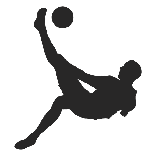 Footballer kicking ball silhouette - Transparent PNG & SVG vector