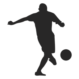 Footballer kicking ball silhouette - Transparent PNG & SVG vector file