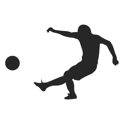 Footballer passing ball PNG Design