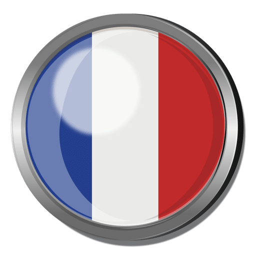 France flag badge PNG Design