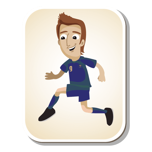 Frankreich Fußballspieler Cartoon PNG-Design