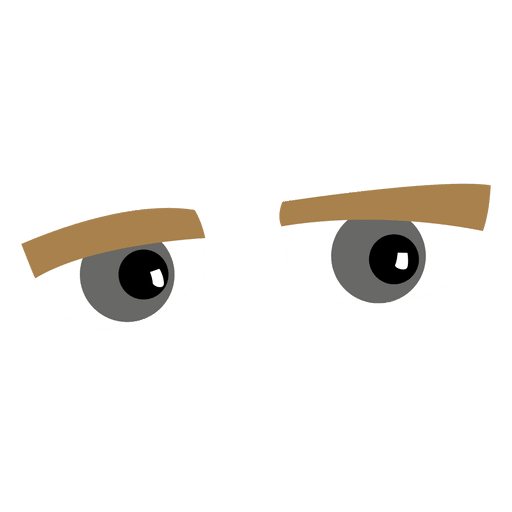 Ojos de dibujos animados funky Diseño PNG