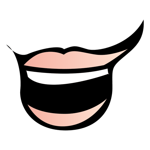 Funny animal mouth PNG Design