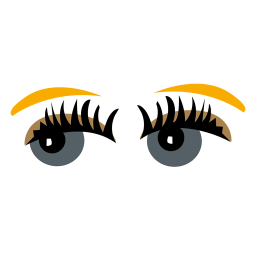 Funny cartoon eyes PNG Design