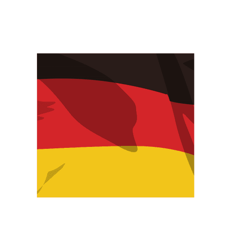Dibujos animados de la bandera de alemania Diseño PNG