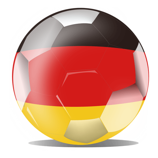 F?tbol de bandera de Alemania Diseño PNG