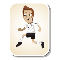 Germany football player cartoon PNG Design