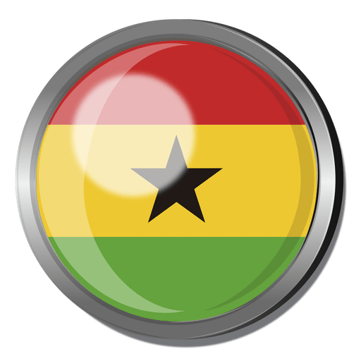Ghana Flagge Abzeichen PNG-Design