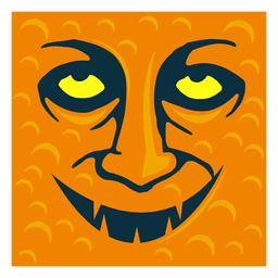 Ghost face art PNG Design