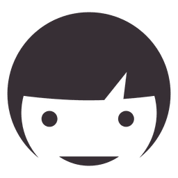 Desenho de rosto de menina Desenho PNG