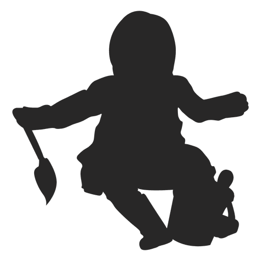 Toddler girl kid playing PNG Design