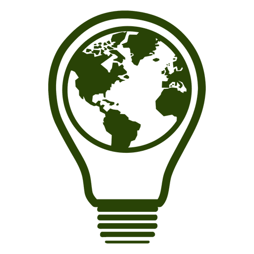 Globe bulb icon 3