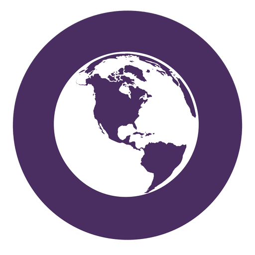 Globe round icon 1 PNG Design