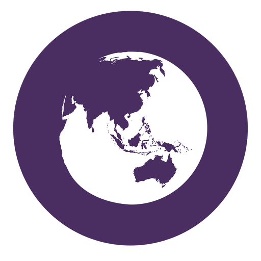 Globe round icon 2 PNG Design