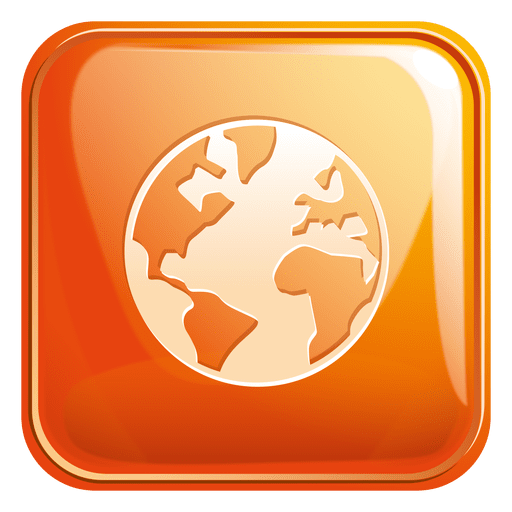 Globe square icon 3 Transparent PNG Globe square icon 3 Transparent PNG