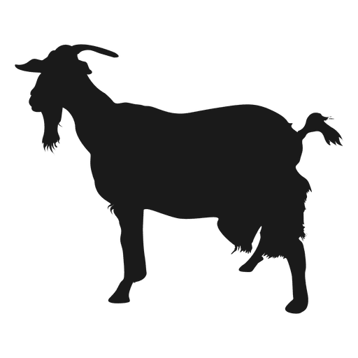 Bearded goat silhouette - Transparent PNG & SVG vector file
