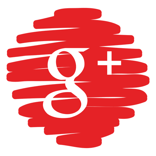 Google plus verzerrtes rundes Symbol PNG-Design