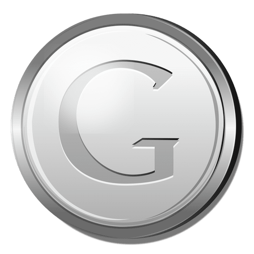 icono plateado de google Diseño PNG