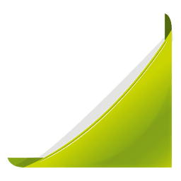 Marcador de canto verde Desenho PNG