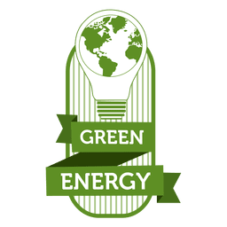 Rótulo de energia verde Desenho PNG