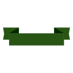 Green folded ribbon 5