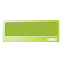 Caixa de mensagem verde Desenho PNG