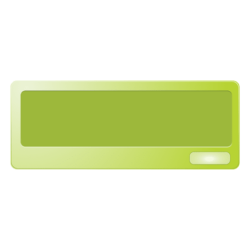 Green message box PNG Design