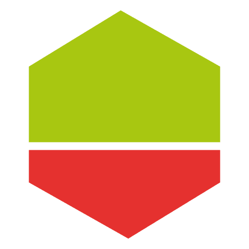 Green red rhomb chart PNG Design