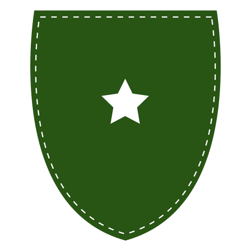 Emblema de escudo verde Diseño PNG