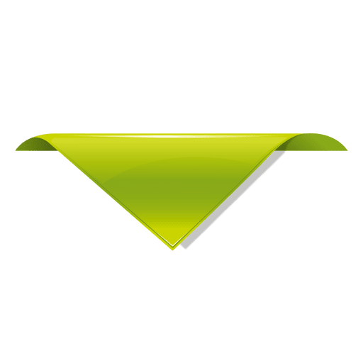 Marca de etiqueta de triángulo verde Diseño PNG